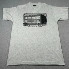 Vintage Swatara Minnesota Shirt Adult Medium Gray Single Stitch Mens 90s