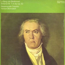 BEETHOVEN Symphony 7 BLOMSTEDT Dresden SK Eterna 826844 LP Black Stereo Label