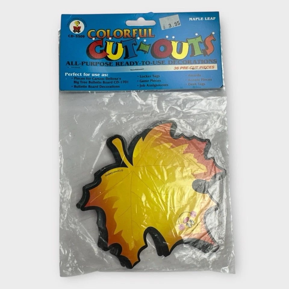 Hoja de Arce - Recortes Coloridos - Carson-Dellosa - 36 Piezas Precortadas - Aula Foto 2 de 4