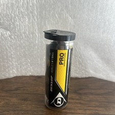 Dunlop Sports Competition Squash Ball, Single Yellow Dot, 3-Ball Tube