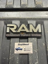 89-90 Cummins Turbo Diesel Ram Fender Emblem Badge Oem D250 D350