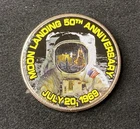 Colorized Kennedy Half Dollar Moon Landing 50th Anniversary Free Shipping