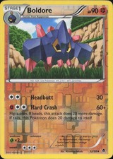 Boldore 52/98 UNCOMMON REVERSE HOLO Emerging Powers Pokemon Lightly Played