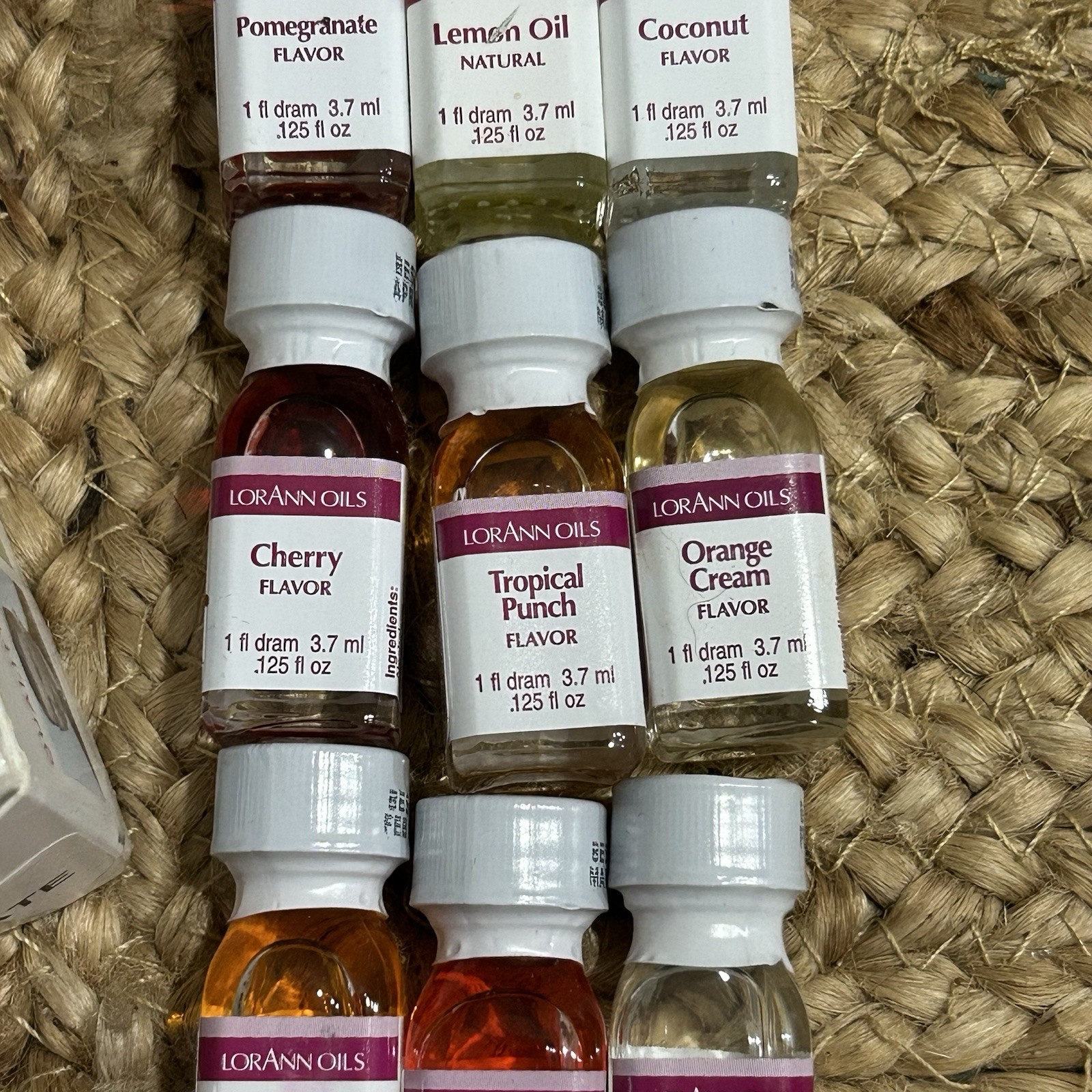 Lorann Super Strength Flavors 12 Pack .125 Fl Oz New Sealed Coconut Green Apple