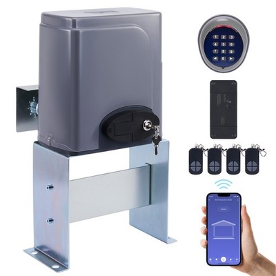 CO-Z 1800lbs Automatic Sliding Gate Opener Door Operator 4 Remote APP Control