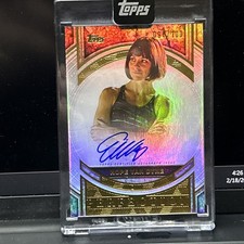 2025 Topps Marvel The Collector EVANGELINE LILLY Encased PERFECTION AUTO 084/100