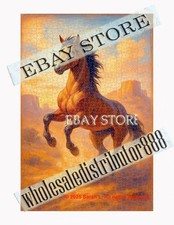 1000 piece jigsaw puzzle Freedom horse sunset western