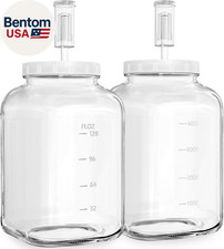 2 Pack Large Fermentation Jars, 1.5 Gallon Glass Jars with 100 Airtight Lid 3