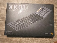 ProtoArc XK01 Foldable Bluetooth Keyboard Full Size Rechargeable Travel