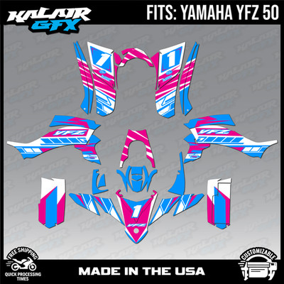 Graphics Kit for Yamaha ATV YFZ50 YFZ-50 (All Years) Blazing - MAGENTA