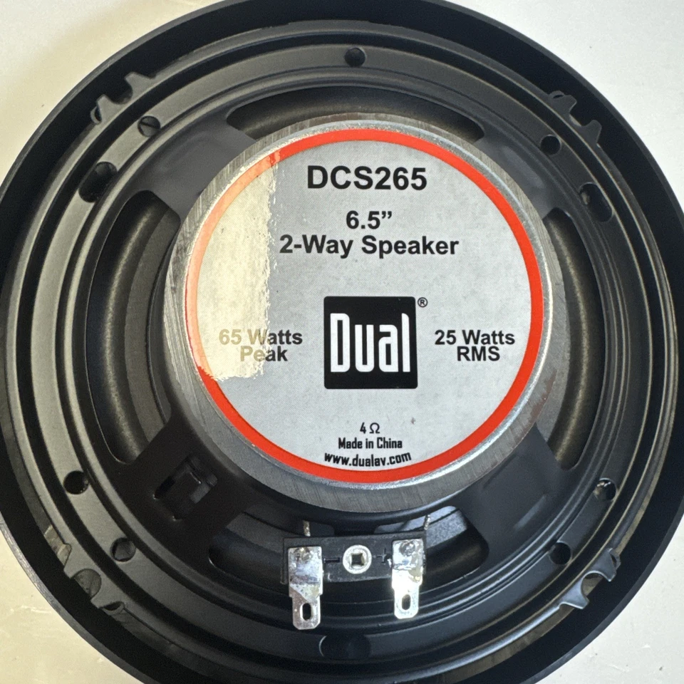 1 par de altavoces de coche Dual Electronics DCS265 6,5"" pulgadas 2 vías 130 W 2X65 W Foto 3 de 4