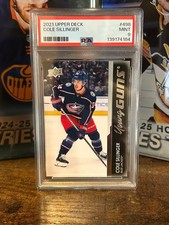 2021-22 UPPER DECK COLE SILLINGER YOUNG GUNS #498 PSA 9 MINT