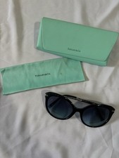 Tiffany Co. TF4189B 8001/9S Cat Eye Black Womens Sunglasses 55mm