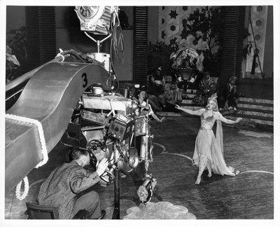 Marilyn Maxwell dancing front camera a scene film Lost A Harem 1944 Old Photo