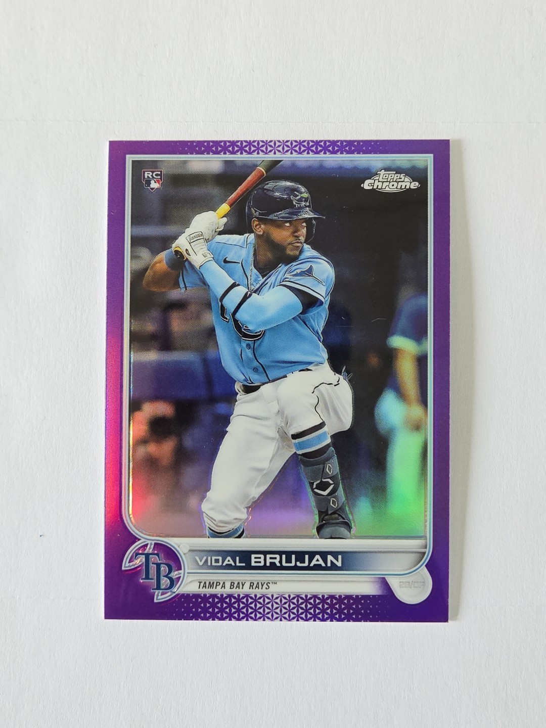 2022 Topps Chrome - Vidal Brujan #134 Purple Refractor /250 (RC) 