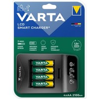 Varta Akku LadegeräT LCD Smart Charger+ Aa/Aaa USB-C Inkl. 4X AAA 2100 Mah