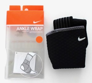 Nike Ankle Wrap with Strap Adult Large Adjustable Support Black/Grey