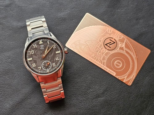 Zelos Skyraider 2 Ti Carbon Wristwatch Manual Watch