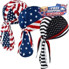 Cooling Do Rags Sweat Wicking Skull Caps Doo Rags Large Motorcycle Dew Rag Head