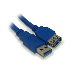 6 inch USB 3.2 Gen 1 SUPERSPEED 5Gbps Type A Male to A FEMALE Extension Cable