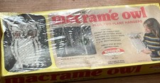 Vintage Skilcraft Macrame Owl Kit Plus 2 Plant 1977 sealed NEW Boho
