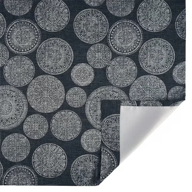 Juego de 2 paneles de cortina Marina 2pk Allen + Roth 50x84 habitación índigo apagón ~NUEVO Foto 2 de 4