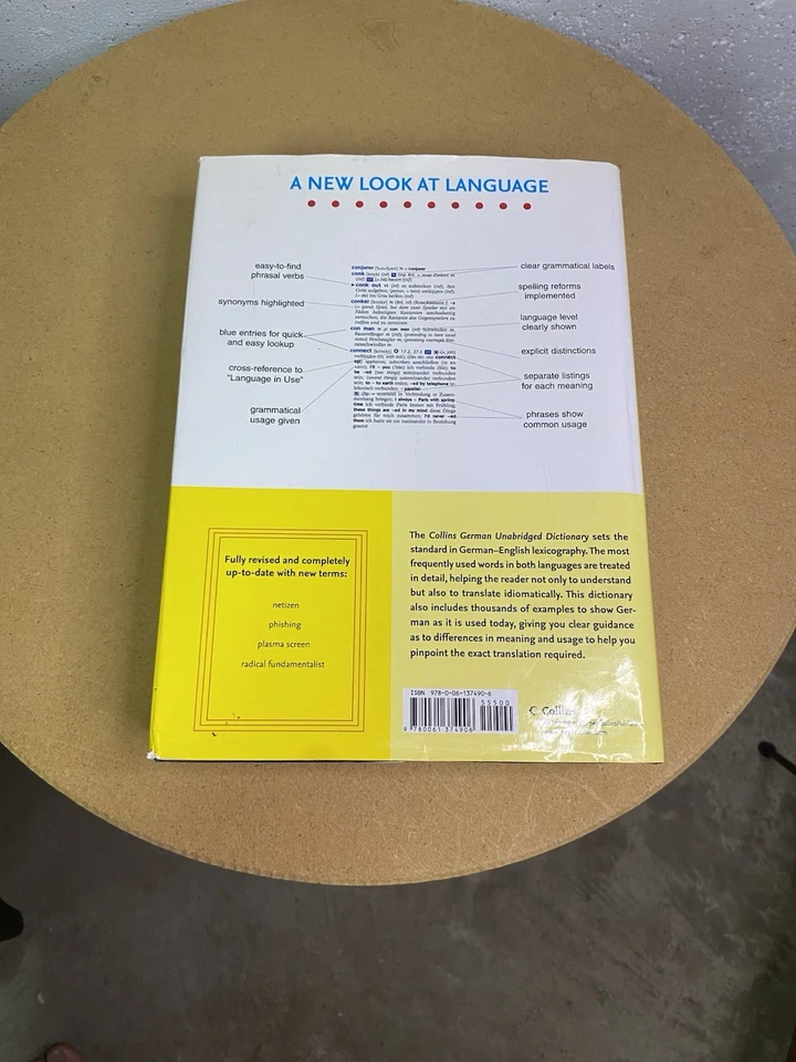 Collin’s German Unabridged Dictionary 7th Edition Hardcover Book Used - Image 4 of 4