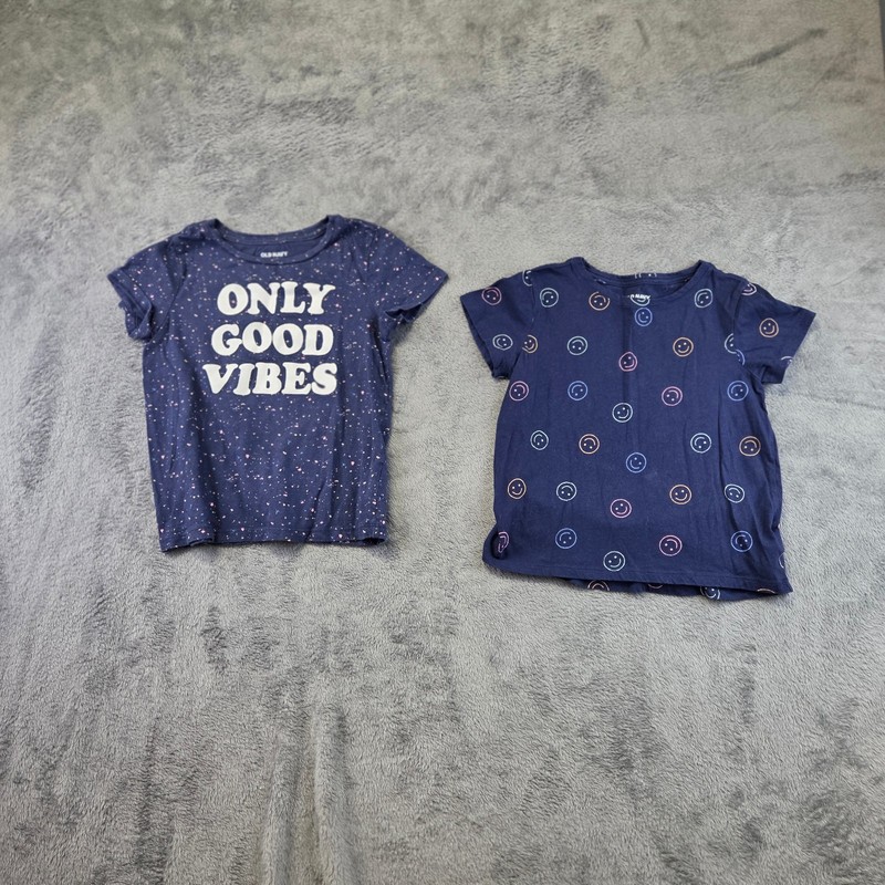 Set of 2 Old Navy Kids T-Shirts Size S(6-7) Blue