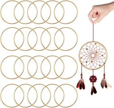 20 Pcs 3 Inch Metal Rings for Craft, Silver Hoops for Macrame Supplies