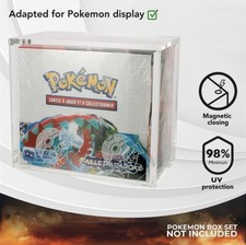 Pokemon Magnetic Booster Box Acrylic Case Pok mon Card Protective Display