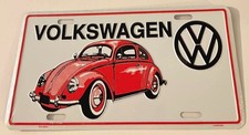 Vintage Volkswagen Beetle Booster License Plate Vw New Old Stock
