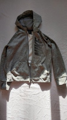 Kid's Nike - Dri-Fit Gray Zip Up Hoodie - Size Medium