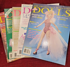DOLLS The Collector's Magazine 1998 - 2001 -- LOT of 5 Very Good Preowned 7