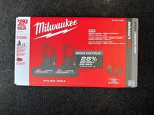 Genuine Milwaukee 48-59-2450P M12 Lithium Ion High Output Starter Kit