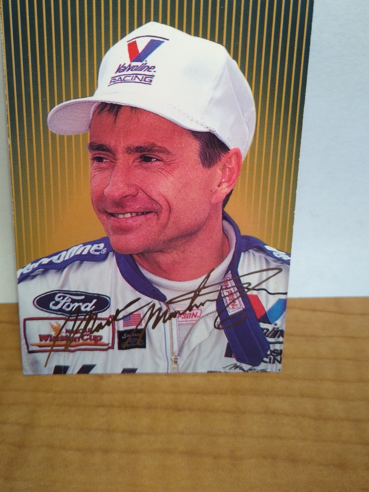 1994 Finish Line Gold Signature Mark Martin Insert NNO NRMT-MT
