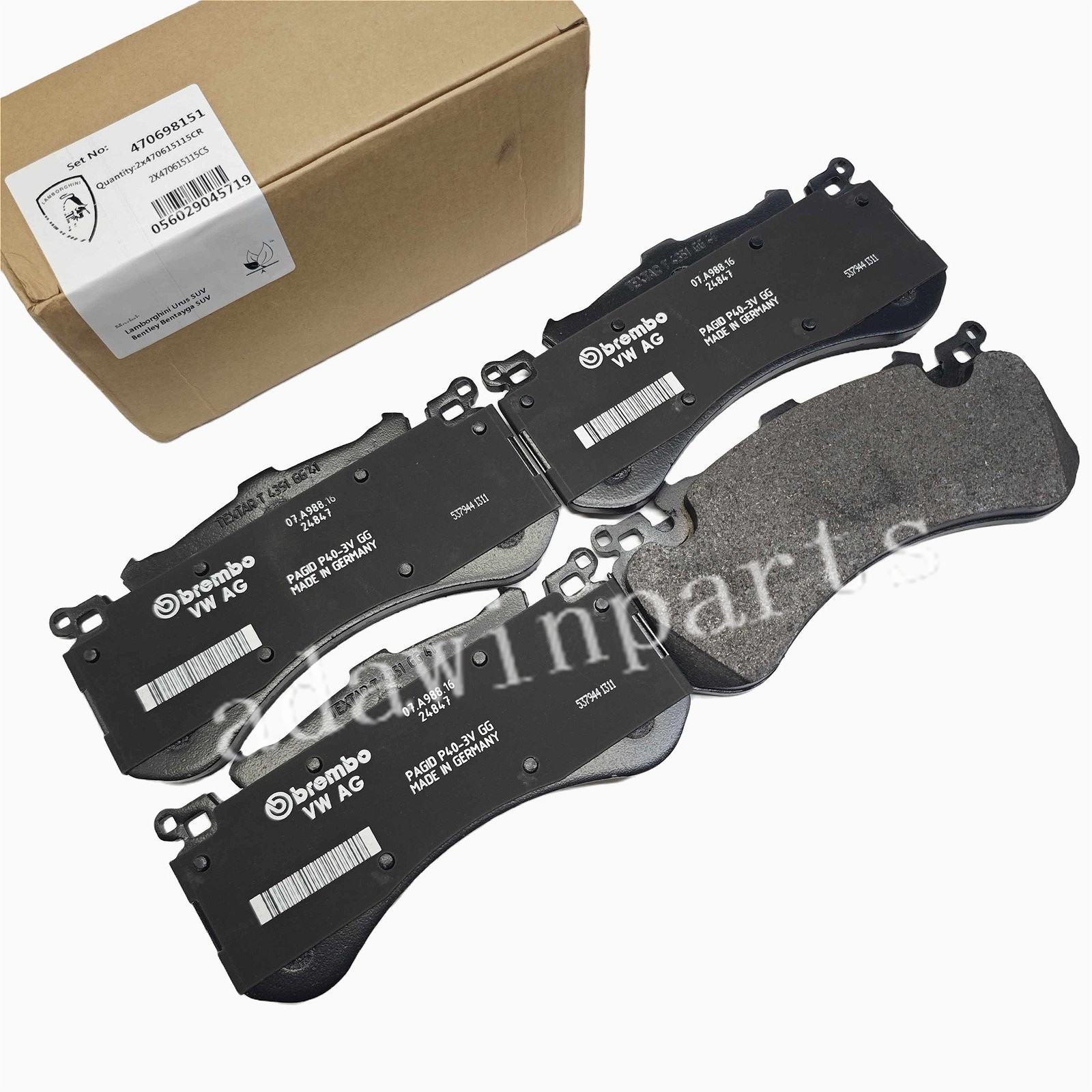 470698151 Front Brake Pads For Lamborghini Aventador LP700 720 740 750 770