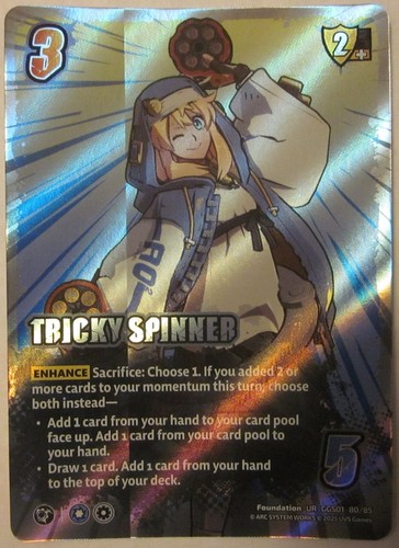Universus UVS UFS CCG Guilty Gear Strive Tricky Spinner UR GGS01 80/85 Bridget 2