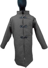 Medieval Gambeson Armor Jacket Full Sleeve Quilted Cotton Padded Coat