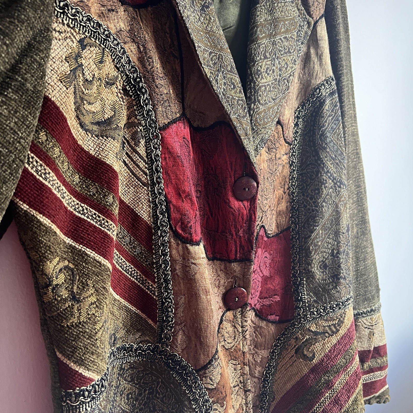 Orientique Vintage Multi-Coloured Patchwork Jacke… - image 5