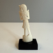 Vintage Egyptian Hand Carved Figurine 6”