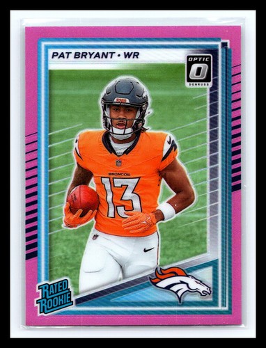 2025 Donruss Optic Preview Pink Prizm #336 - Rated Rookie - Pat Bryant Holo RC