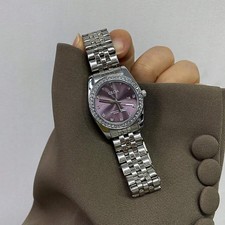 Gold Strap Full Diamond Dial Waterproof Light Luxury Women's Watch