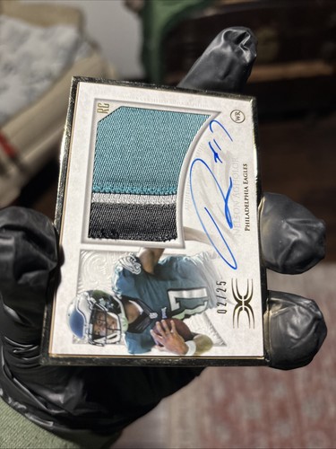 Nelson Agholor 2015 /25 RC Eagles Framed Autograph Patch Ravens WR - Picture 4 of 6