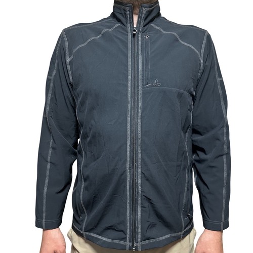 prAna Breathe Jacket Men's L Black Softshell Full Zip Gorpcore Hiking 2009