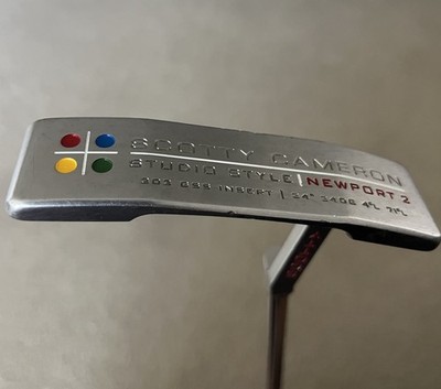 Scotty Cameron Studio Style Newport 2 Putter 34'' RH w/ Headcover- Original Grip