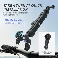 Adattatore per supporto telecamera da manubrio per moto registratori di
