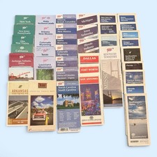 Lot Of 40 Vintage Road Maps US & Canada EUC Mostly AAA