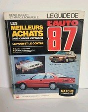 Le Guide de l'Auto 1987 Denis Duquet et Marc Lachapelle - French Car Book 87