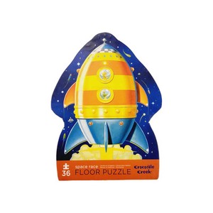 Crocodile Creek SPACE RACE 36-Piece Floor Puzzle Ages 3+ 16"x20" Jumbo Pcs FSB