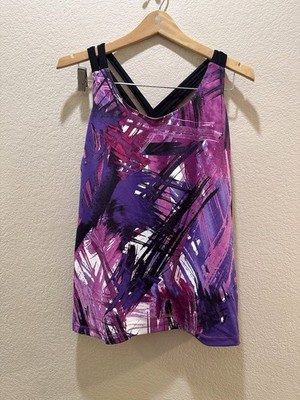 Xersion Women's Top Sz XL Blouse Active Wear Yoga Gym Workout Athleisure